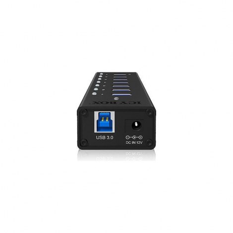 Raidsonic | 7-port hub with USB Type-A interface and 1x charging port | IB-AC618 - 4